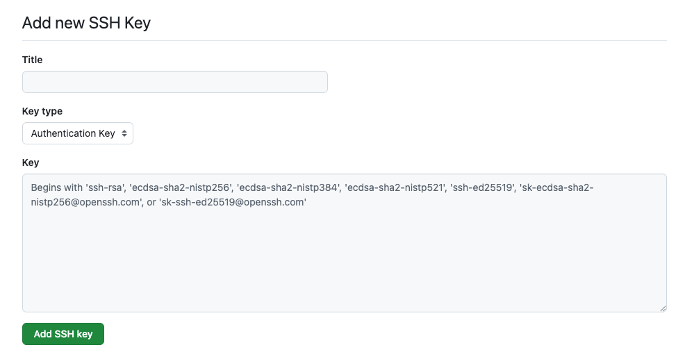 Github添加SSH